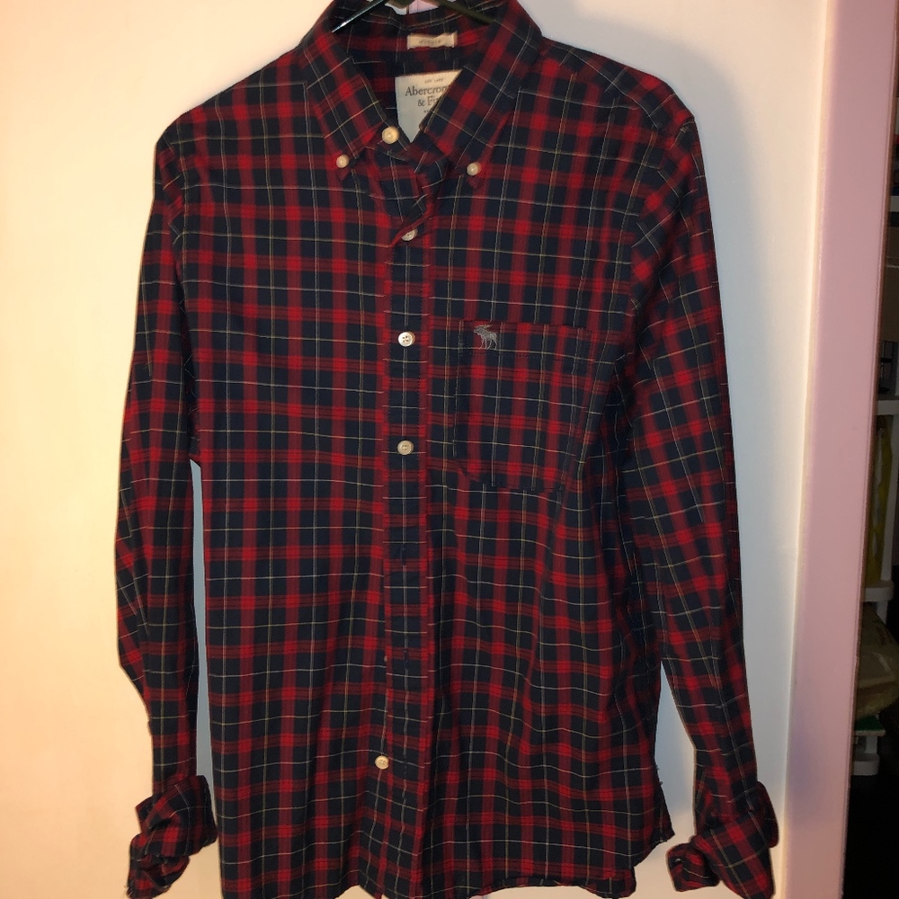 Abercrombie and Fitch Mens Size XL Plaid Shirt